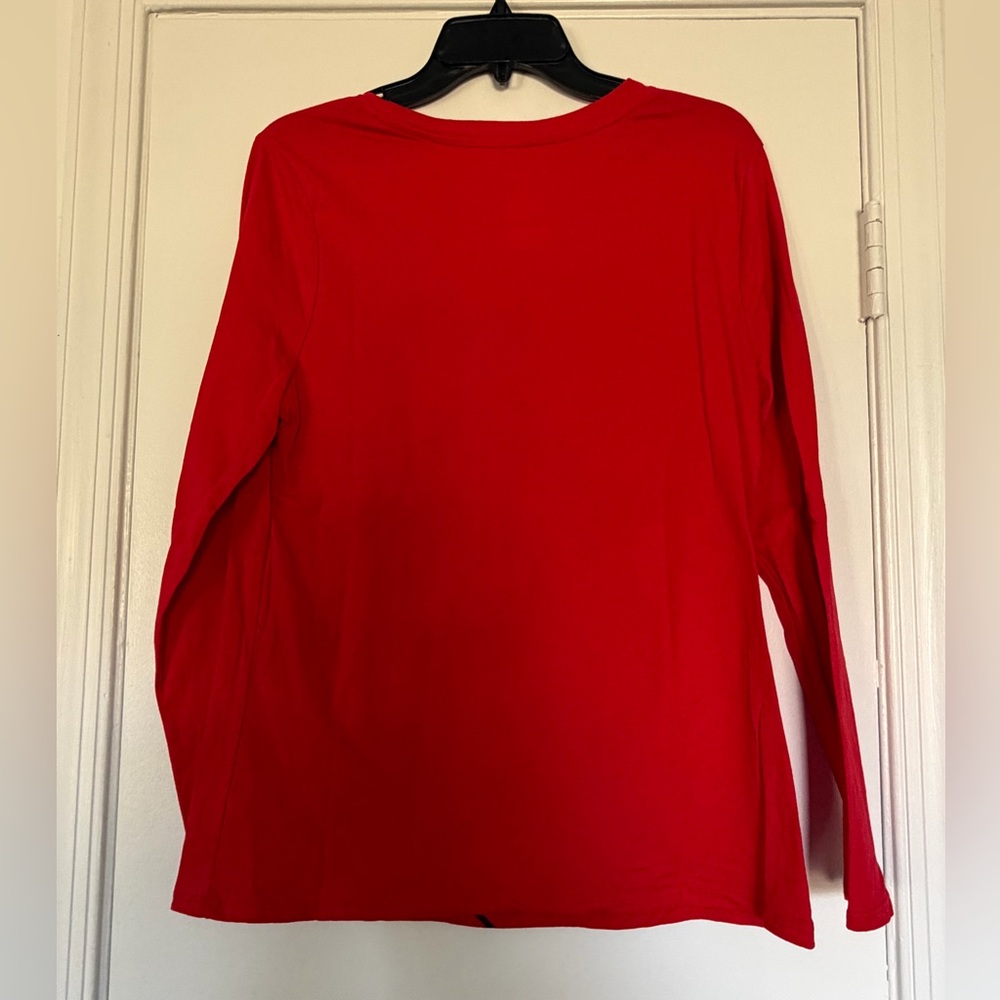 Disney Minnie Mouse Christmas Long Sleeve Tee - Picture 2 of 4